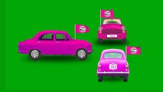 # TRS PARTY CAR ANIMATION WITH FLAG || GREEN SCREEN |