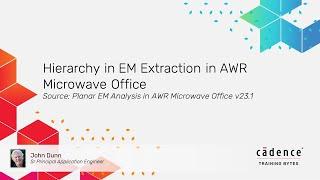 Hierarchy in EM Extraction in Cadence AWR Microwave Office