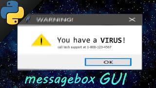 Learn Python tkinter GUI messageboxes easy 