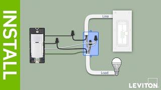 How to Install the DOS02, DVS02, DOS05, DVS05 Leviton Decora Motion sensors