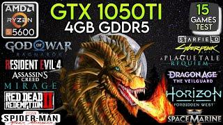 GTX 1050 Ti + Ryzen 5 5600 & 32GB Ram - Test In 15 Games !