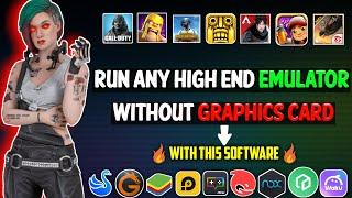 How to Run Any High End Emulators Without Graphics Card| Fix OpenGL | With this Software