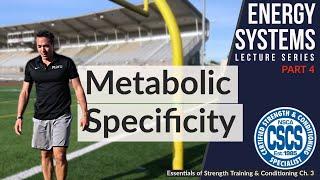 Metabolic Training Specificity | CSCS Chapter 3