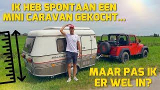 IK HEB SPONTAAN EEN MINI CARAVAN GEKOCHT! MAAR PAS IK ER WEL IN? #258