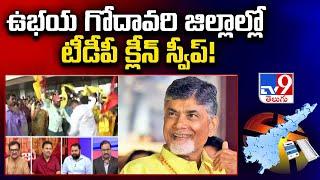 ఉభయ గోదావరి జిల్లాల్లో టీడీపీ క్లీన్‌ స్వీప్‌! | AP Election Results 2024 - TV9