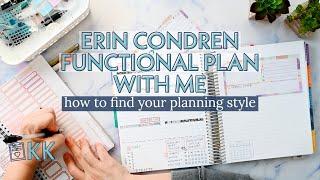 Erin Condren Functional Plan with Me Weekly Overview Habit Trackers How To Find Your Planning Style