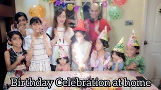 Birthday Celebration at home-Aira birthday party@honey bani vlogs.