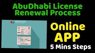 How to renew Abdhabi license renewal online AD application simple steps