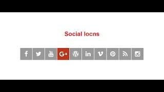 How to create social icons with html and css