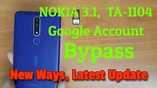 Google account bypass nokia 3.1 plus ta 1104 new ways | Nokia ta-1104 frp bypass.