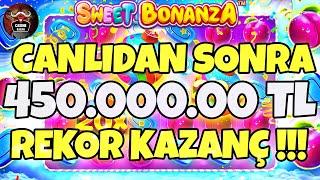 Sweet Bonanza Küçük Kasa  450.000.00 TL SLOT REKOR  MAKSWİN REKOR KATLADIK #sweetbonanza #slots