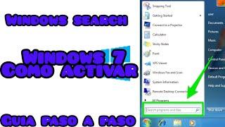 Cómo activar el Windows search ️ [Guia paso a paso]   |spider insano|