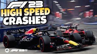 F1 23 HIGH SPEED CRASHES #1