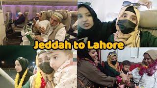 Umrah sy wapse | Shandar welcome | Saudi Airline experience | back to Pakistan | Vlog with Aatka