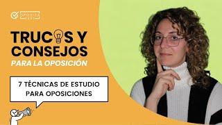  Las 7 mejores técnicas de estudio para oposiciones