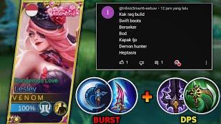 COMBO ITEM 1 HIT & DPS EMANG SAKIT⁉️| LESLEY BEST BUILD 2023