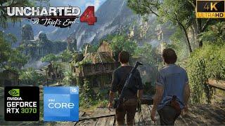 Uncharted 4 PC Performance Gameplay - i5 12400 - RTX 3070