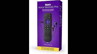 Unboxing, Setup Roku Voice Remote Pro | Rechargeable voice remote with TV controls