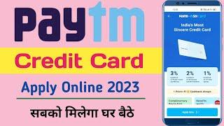 PayTm Credit Card Apply Online 2023 | Paytm Se Credit Card Kaise Banaye | How To Apply Credit Card |