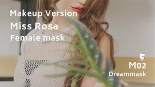 DREAMMASK M02+ Miss Rosa Full Head Mask Makeup Version