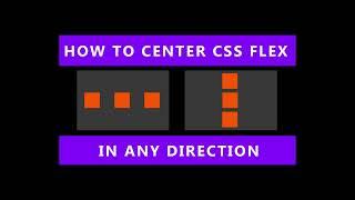 CSS Flex: how to center items vertically and horizontally