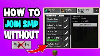 How to Join SMP Without Sign in Minecraft PE 1.20 | How To Play Minecraft Smp Without Sign in