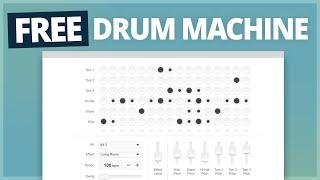 WebAudio Drum Machine - FREE Drum Sequencer ( 15 Drum Kits )