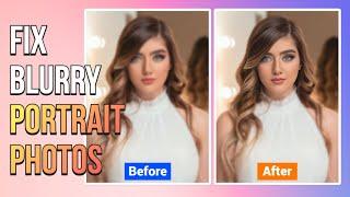 How to Fix Blurry Portrait Photos #FotorAI #FaceUnblur