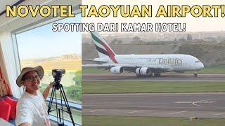 NOVOTEL TAIPEI PLANE SPOTTING FROM INSIDE THE ROOM! STARLUX POP UP STORE & SIJOLI RADIO COFFEE!