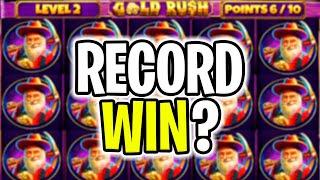 MUST SEE  ULTRA BIG WIN  GOLD RUSH SLOT €1.500 MAX BET‼️ * 80 FREE SPINS *