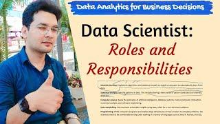 Roles and Responsibilities of Data Scientist in detail | Hindi | Features , Characterstics | MBA