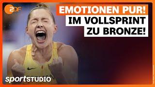 Die deutsche 4x100m-Staffel sprintet zu Bronze | Olympia Paris 2024 | sportstudio