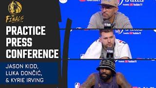 Jason Kidd, Luka Dončić, & Kyrie Irving | Practice Press Conference | 06/08/24