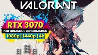 Valorant RTX 3070 Benchmarks 1080 / 1440 / 4K [ASUS TUF GAMING RTX 3070 OC 8G]