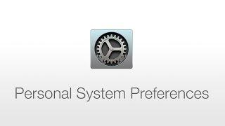 macOS: Personal System Preferences