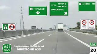 A21 RACC | Raccordo Ospitaletto - Montichiari | DIREZIONE A35