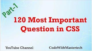 CSS MCQ's Questions & Answers || Part-1 || (Hindi & English)