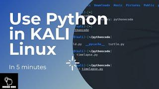 How to use Python in KALI Linux 2021.1 || Scripting || in 5 mins