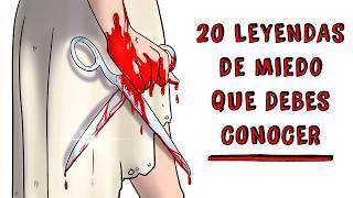 20 LEYENDAS de MIEDO que DEBES CONOCER  Draw My Life Historia de Terror