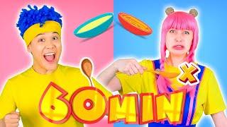 Eat Right with Spoon, Fork and Chopsticks! | Mega Compilation | D Billions Kids Songs