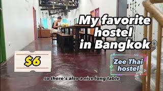 My favorite  $6 hostel in Bangkok, Thailand. Zee Thai hostel. Thrifty backpacking