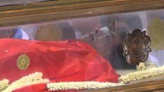 Sathya Sai Baba lying in state