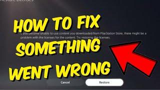 How to Fix Something Went Wrong On PS5 Games - Easy Fix