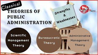 3 Classical Theories of Public Administration | Scientific Management | Bureaucratic Administrative