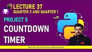 how to make countdown timer in python | giaic quarter 3 project