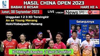 Hasil 8 Besar China Open Hari Ini Day 4. Unggulan Sektor XD Tersingkir,2 XD Campuran Malaysia menang