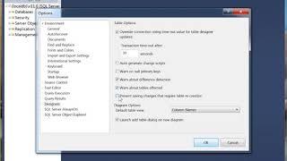 Fix table saving error in SSMS