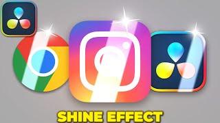 How to Make ICON SHINE Effect in Davinci Resolve | Logo Shine Effect