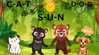 Learn to Spell with Ruby the Red Panda and Ben the Moon Bear | Fun Spelling Song for Kids