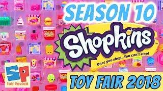 SHOPKINS SEASON 10 & SHOPKINS MINI PACKS TOY REVIEW UNBOXING at TOY FAIR 2018!